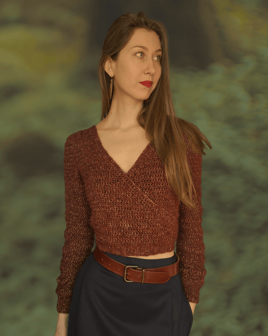 AURORA crochet tutorial: Wrap cardigan with puffy shoulders - Maana Crafts