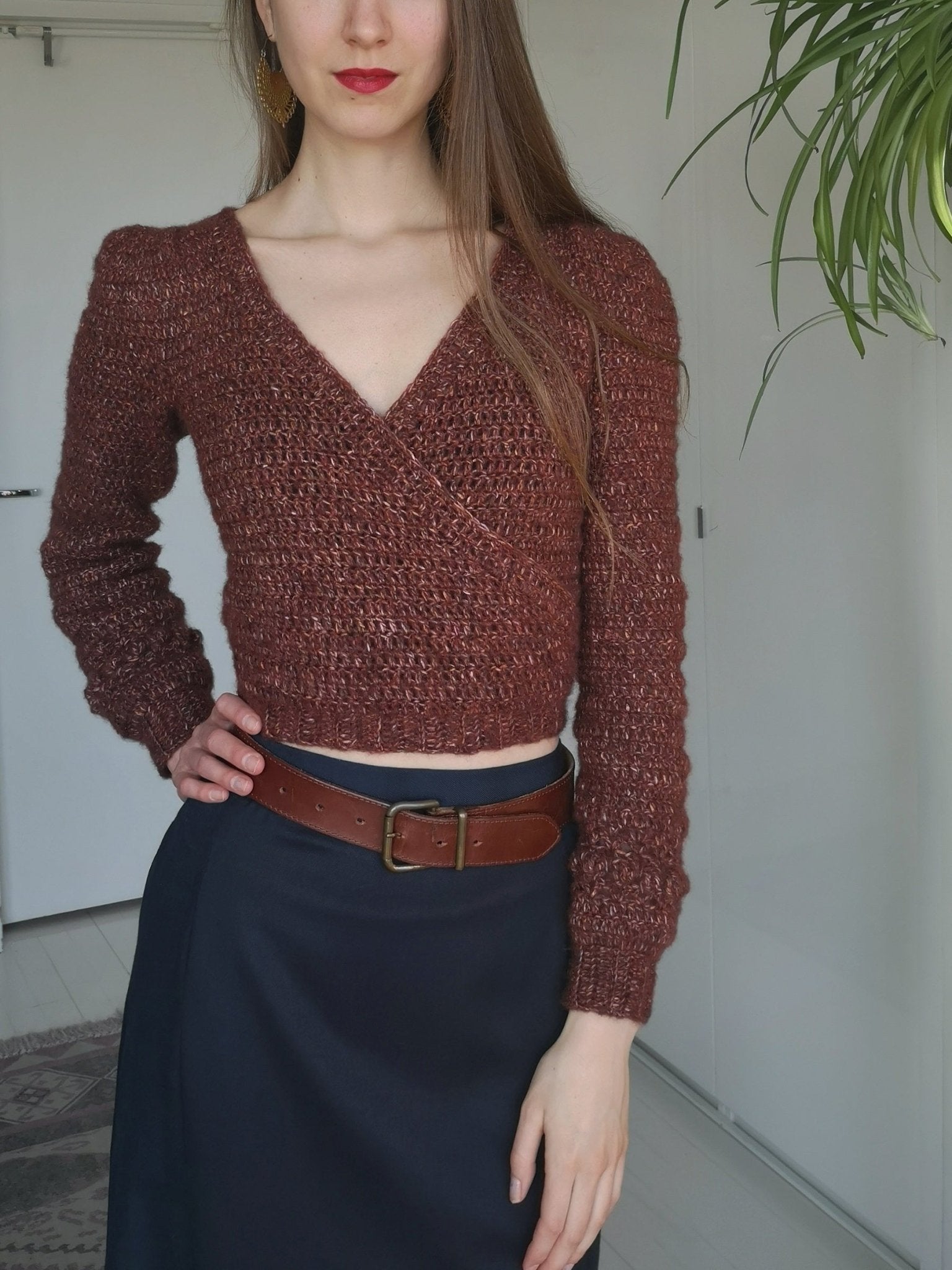 AURORA crochet tutorial: Wrap cardigan with puffed shoulders - Maana Crafts