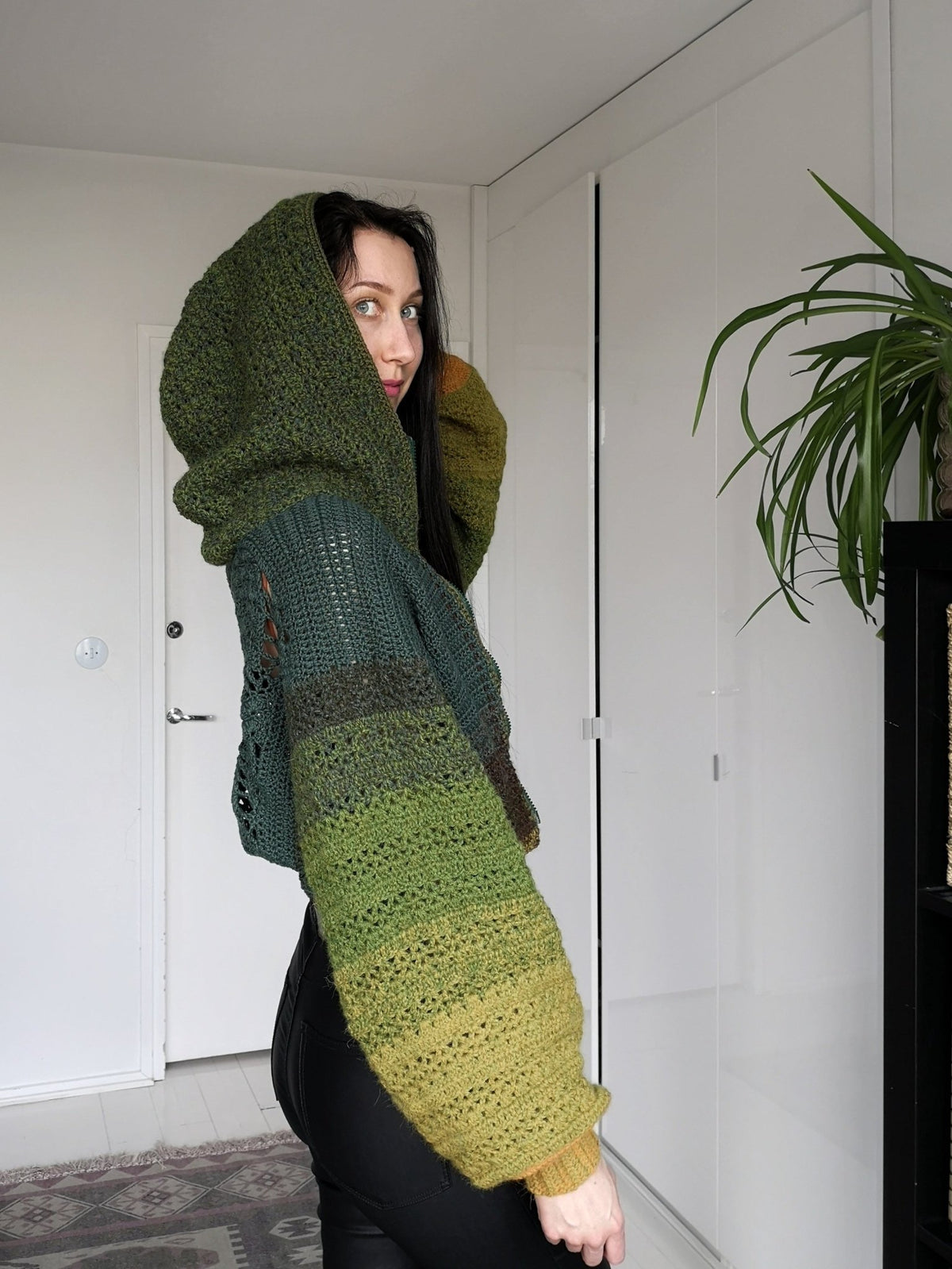 Hoodie Tutorial BATWING HOODIE crochet tutorial: Oversize cropped hoodie – Maana Crafts