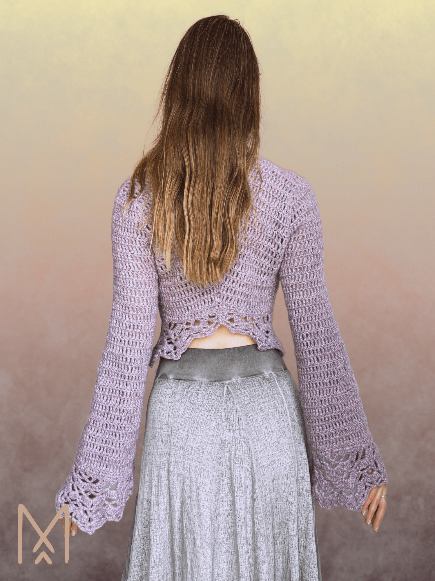 CHRYSALIS crochet pattern: Lace vest - Maana Crafts
