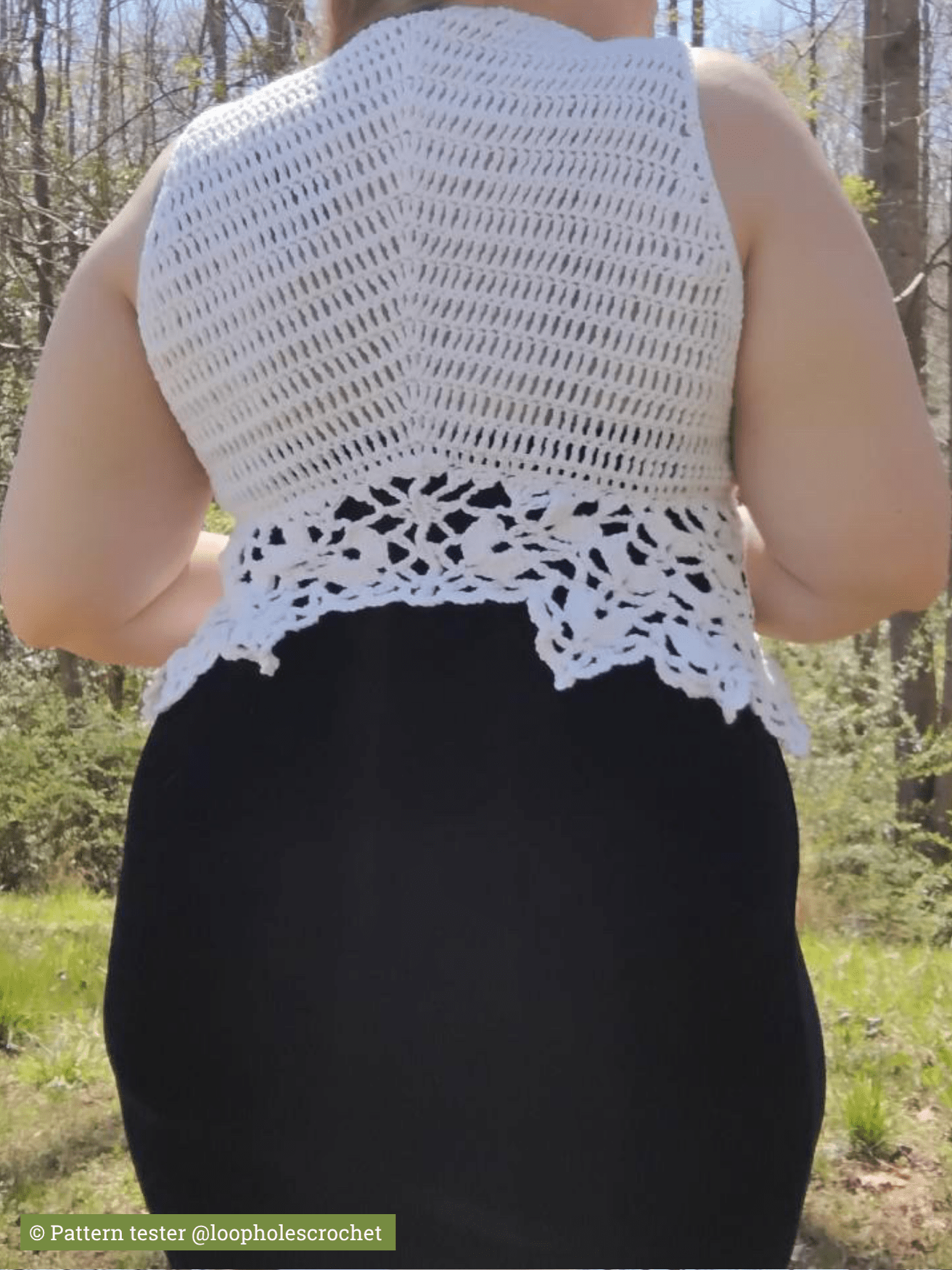 CHRYSALIS crochet pattern: Lace vest - Maana Crafts