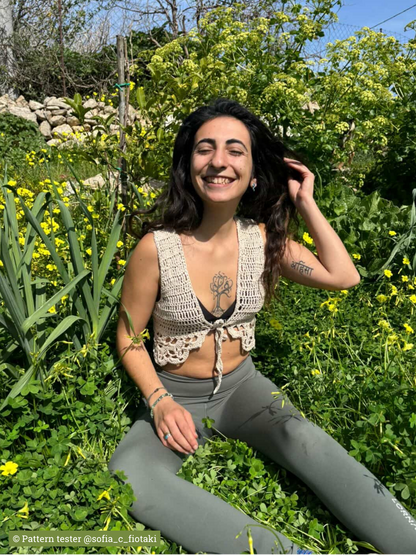 CHRYSALIS crochet pattern: Lace vest - Maana Crafts