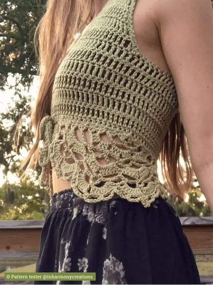CHRYSALIS crochet pattern: Lace vest - Maana Crafts