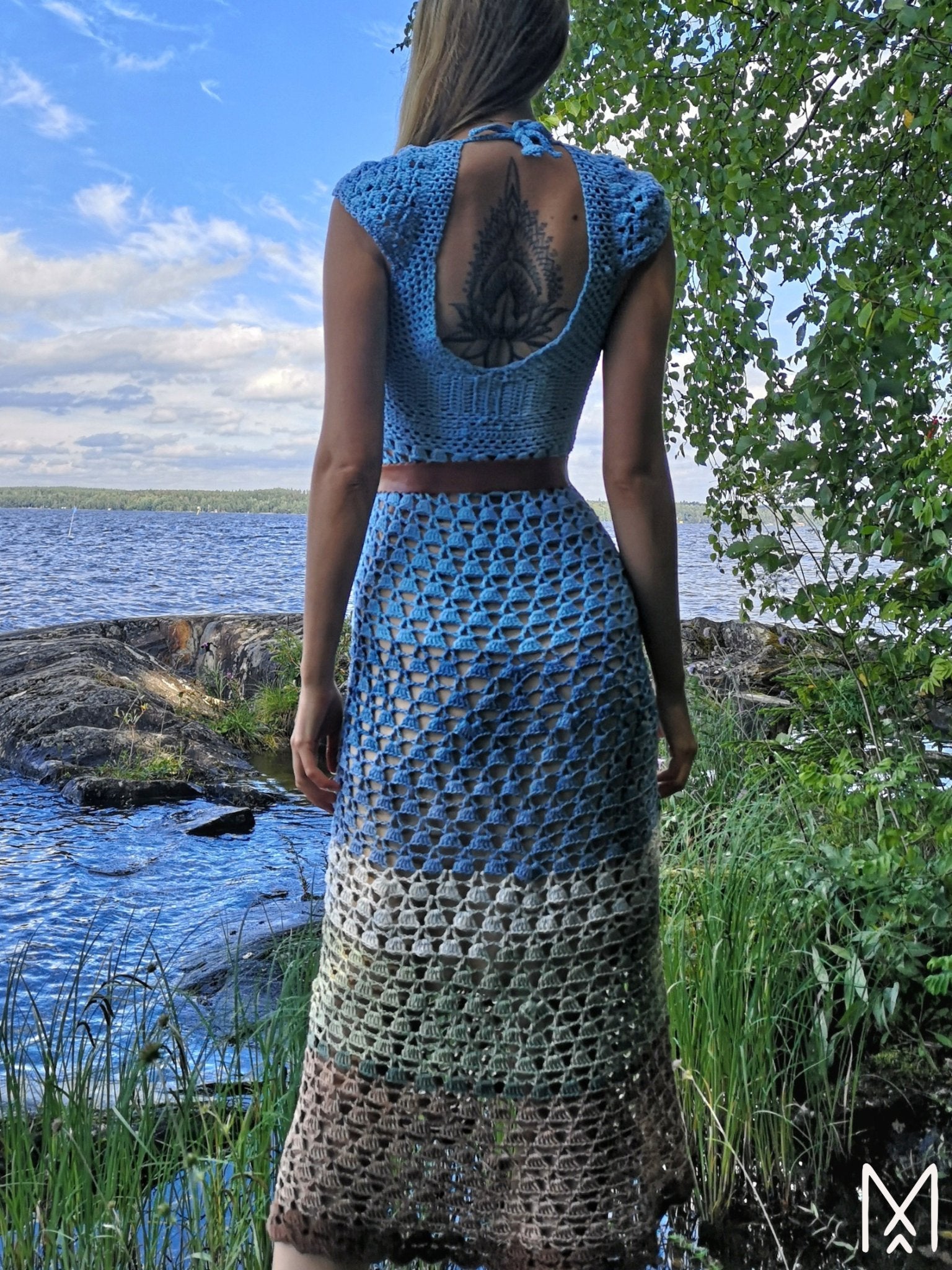 MUUSA crochet tutorial: Lace midi dress with short sleeves Maana Crafts MUUSA crochet tutorial: Lace midi dress with short sleeves Maana Crafts