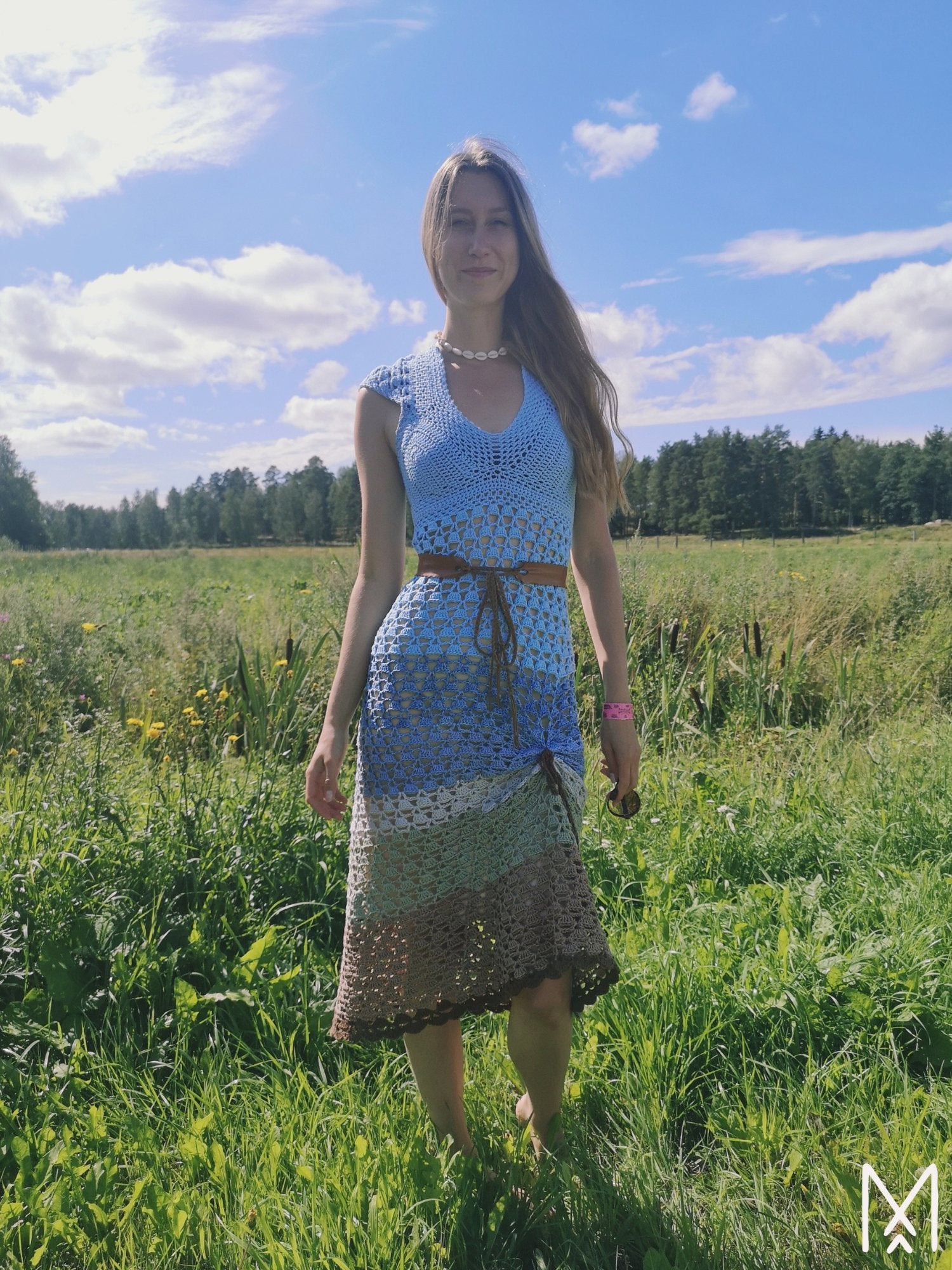MUUSA crochet tutorial: Lace midi dress with short sleeves Maana Crafts MUUSA crochet tutorial: Lace midi dress with short sleeves Maana Crafts