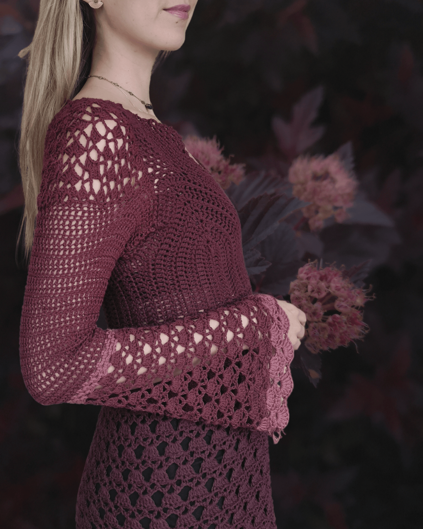 MUUSA crochet tutorial: Lace midi dress with short sleeves Maana Crafts MUUSA crochet tutorial: Lace midi dress with short sleeves Maana Crafts