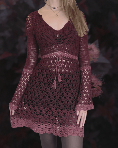 MUUSA crochet tutorial: Lace dress - Maana Crafts