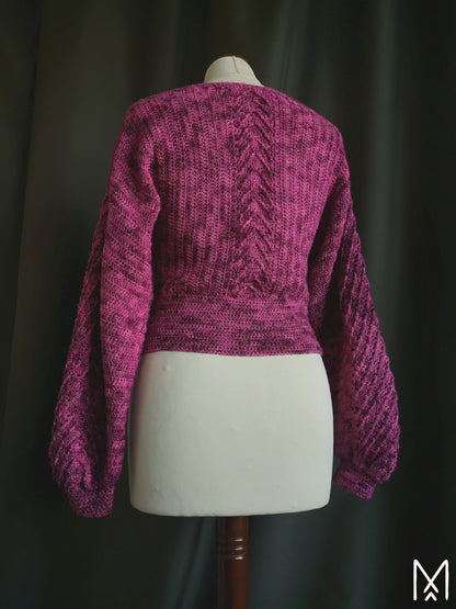 NOSTALGIA crochet tutorial: Long sleeve sweater with wave pattern - Maana Crafts