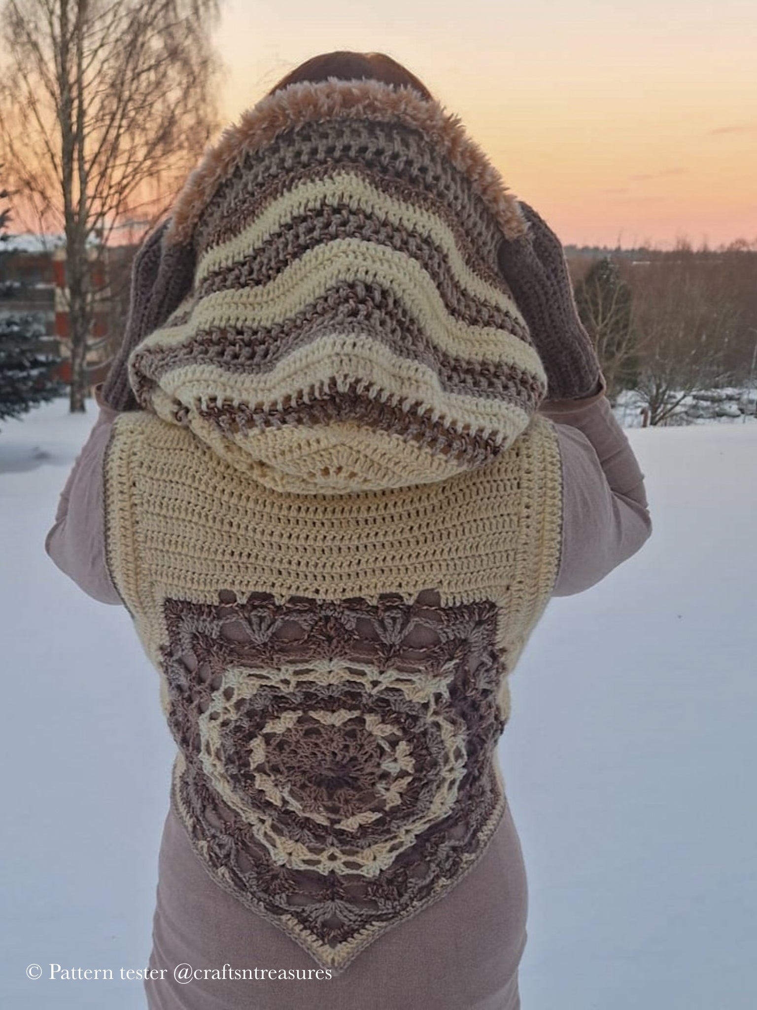 SEEKER crochet tutorial: Hooded cardigan - Maana Crafts