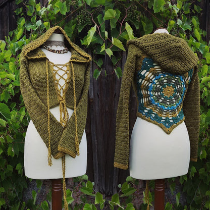 SEEKER crochet tutorial: Hooded cardigan - Maana Crafts