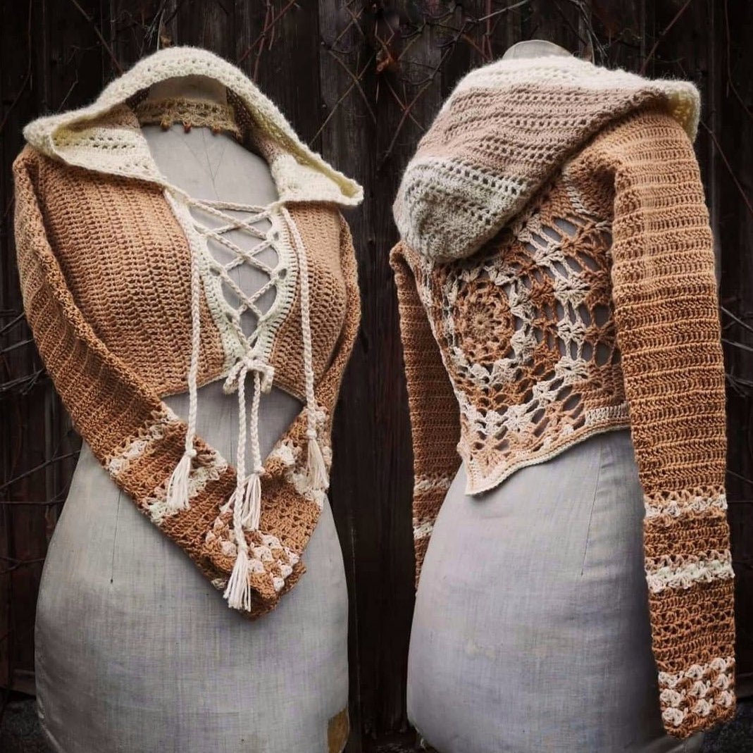 SEEKER crochet tutorial: Hooded cardigan - Maana Crafts