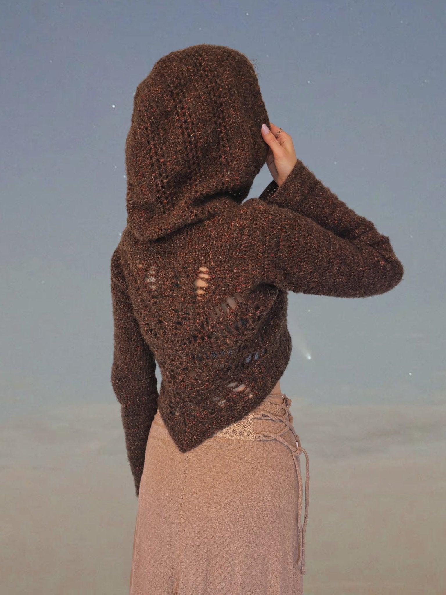 SEEKER crochet tutorial: Hooded cardigan - Maana Crafts