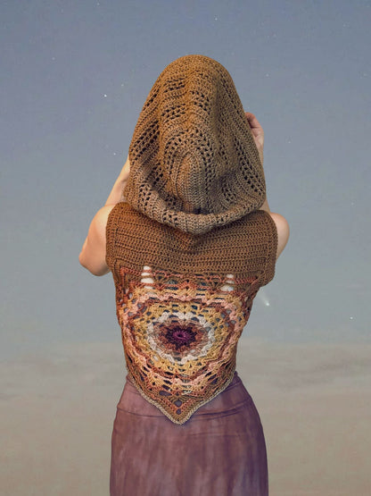 SEEKER crochet tutorial: Hooded cardigan and vest - Maana Crafts