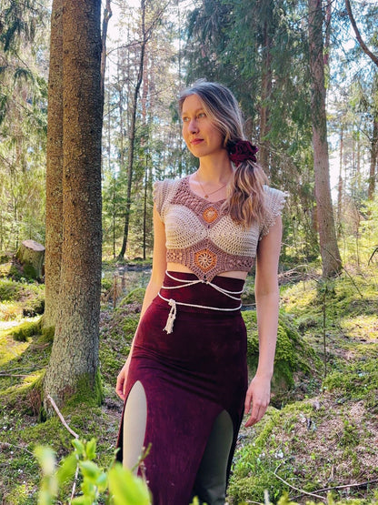SIGIL crochet pattern: Fantasy - inspired top - Maana Crafts