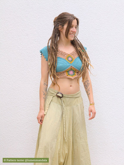 SIGIL crochet pattern: Fantasy - inspired top - Maana Crafts