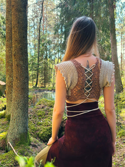 SIGIL crochet pattern: Fantasy - inspired top - Maana Crafts