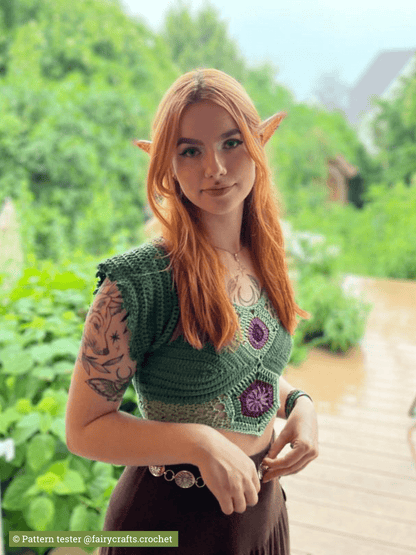 SIGIL crochet pattern: Fantasy - inspired top - Maana Crafts