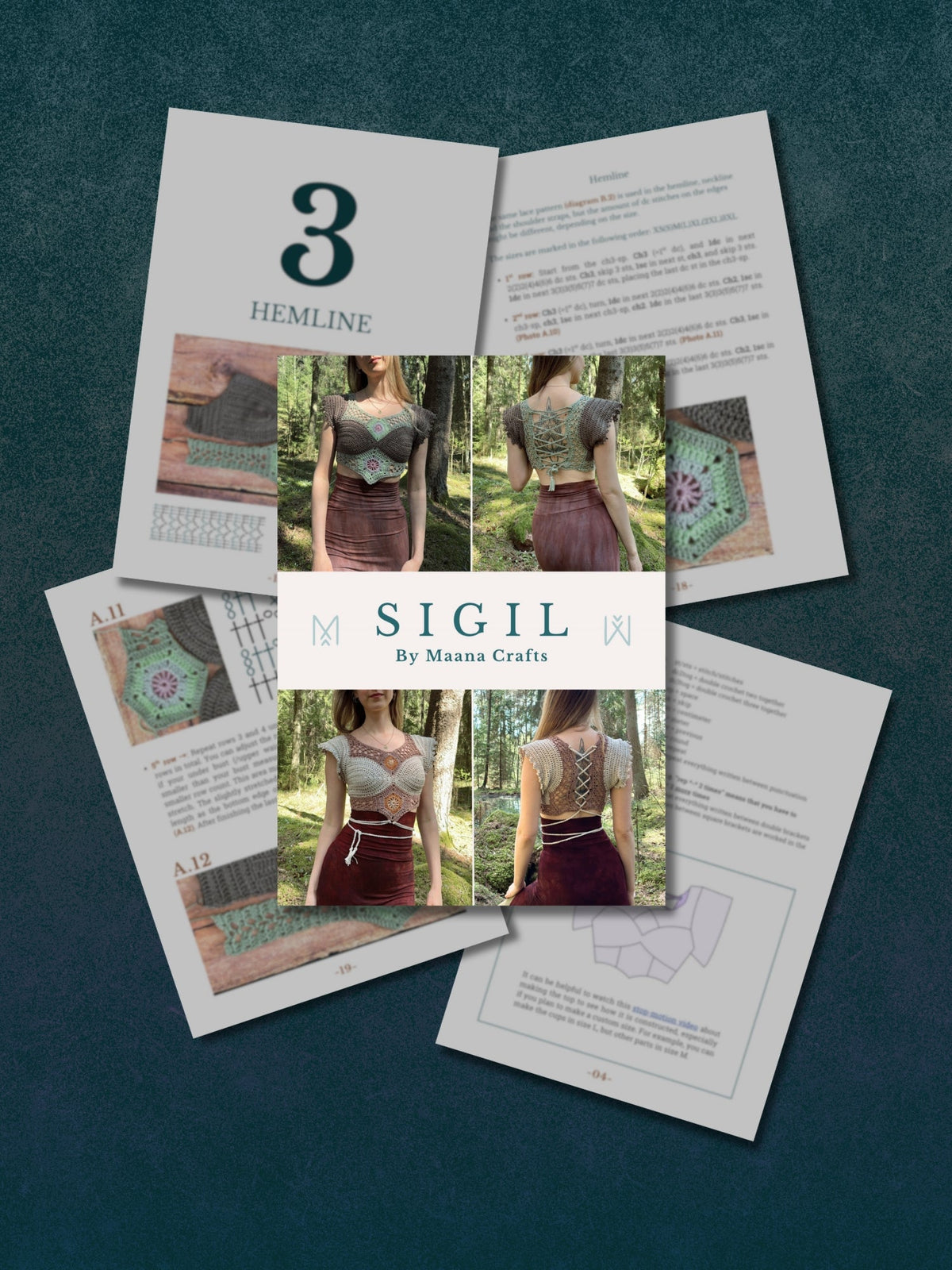 SIGIL crochet pattern: Fantasy-inspired top – Maana Crafts