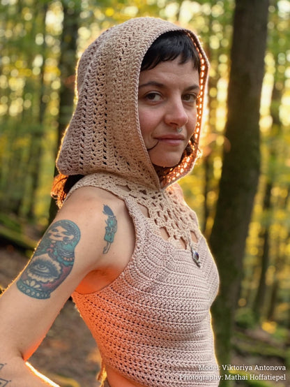 SIREN crochet tutorial: Hooded top - Maana Crafts