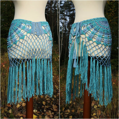 SUNDANCE crochet tutorial: Multi - way fringe skirt - Maana Crafts