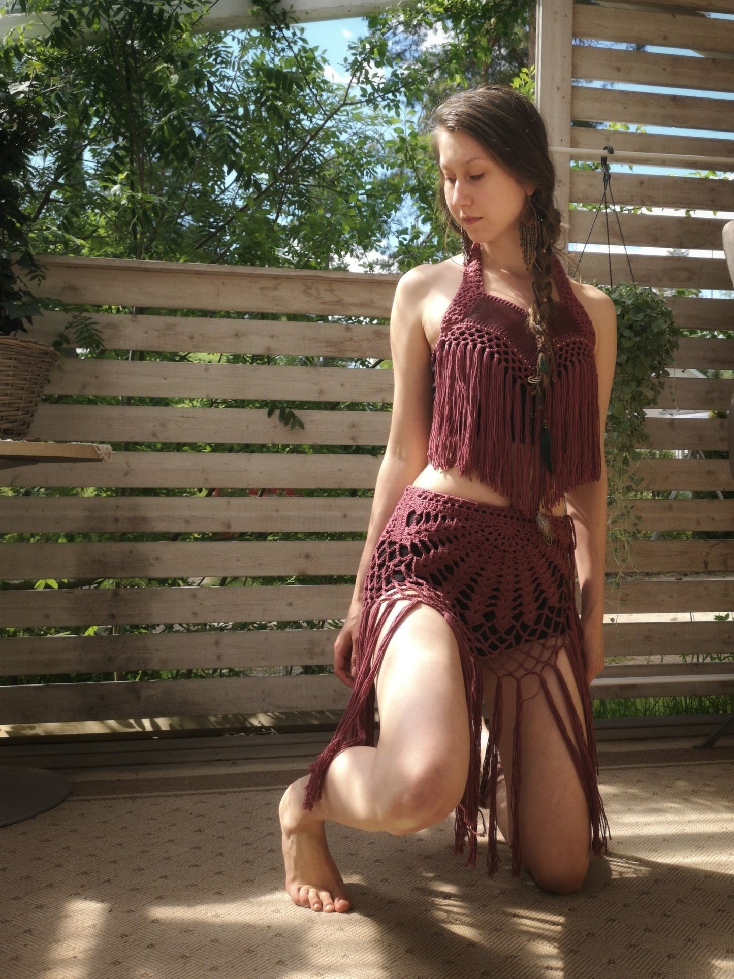 SUNDANCE crochet tutorial: Multi - way fringe skirt - Maana Crafts