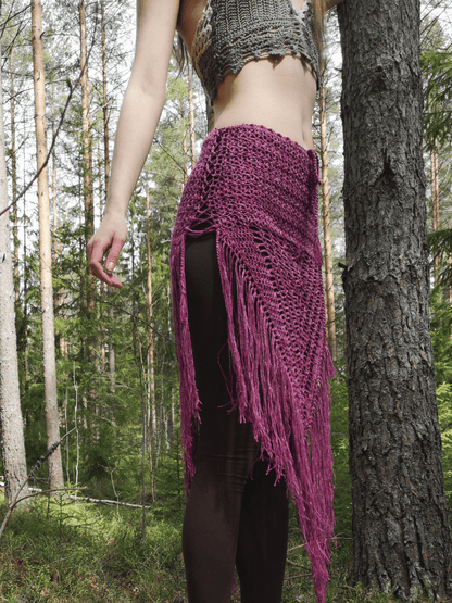 WILD THING crochet tutorial: Multi - way triangle fringe skirt - Maana Crafts