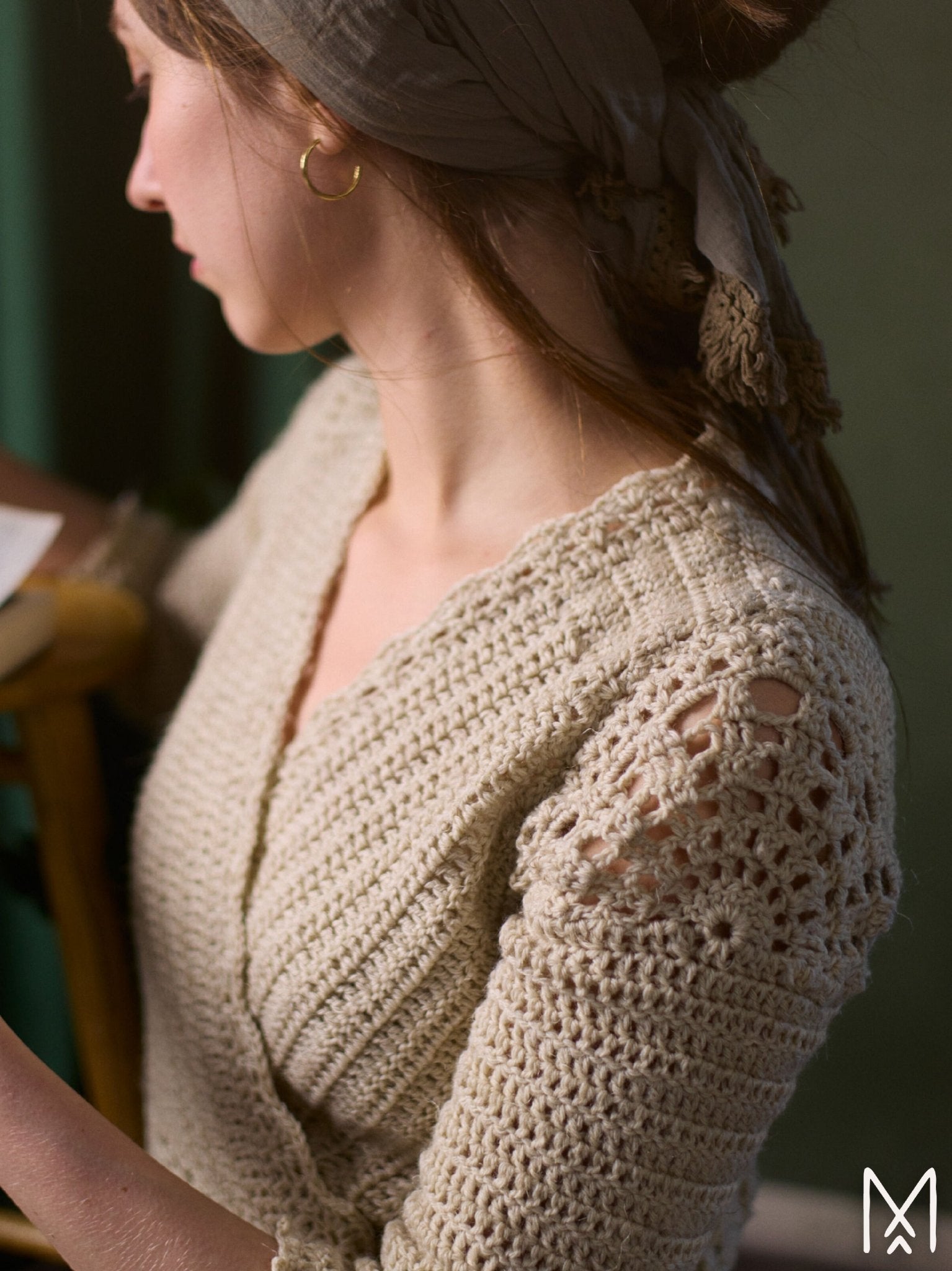 WILLOW crochet tutorial: Wrap top with lace details - Maana Crafts