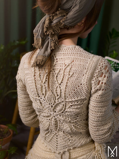 WILLOW crochet tutorial: Wrap top with lace details - Maana Crafts