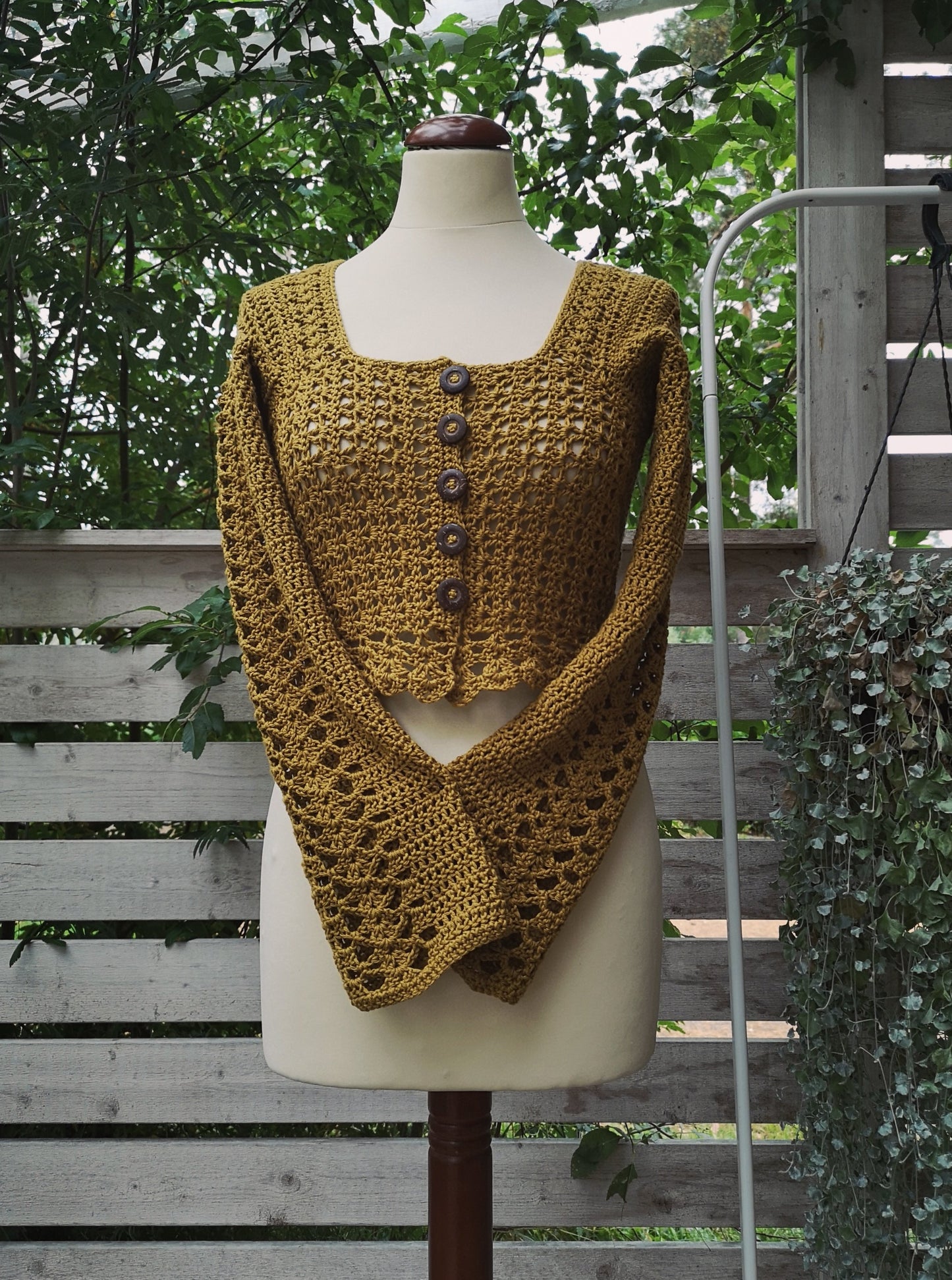 OLIVIA | PDF crochet pattern | Cropped lace cardigan