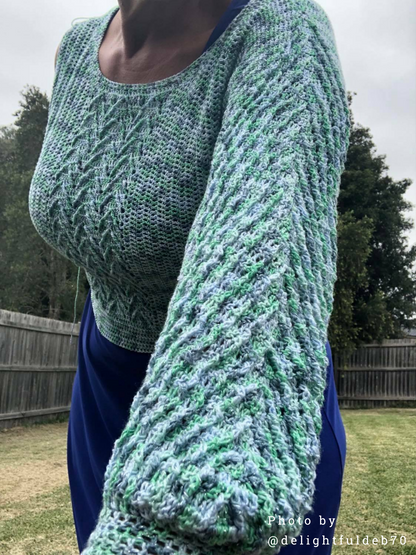 NOSTALGIA | PDF crochet pattern | Long sleeve sweater