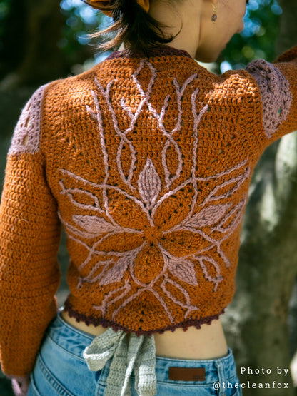 WILLOW | PDF crochet pattern | Wrap top with lace details