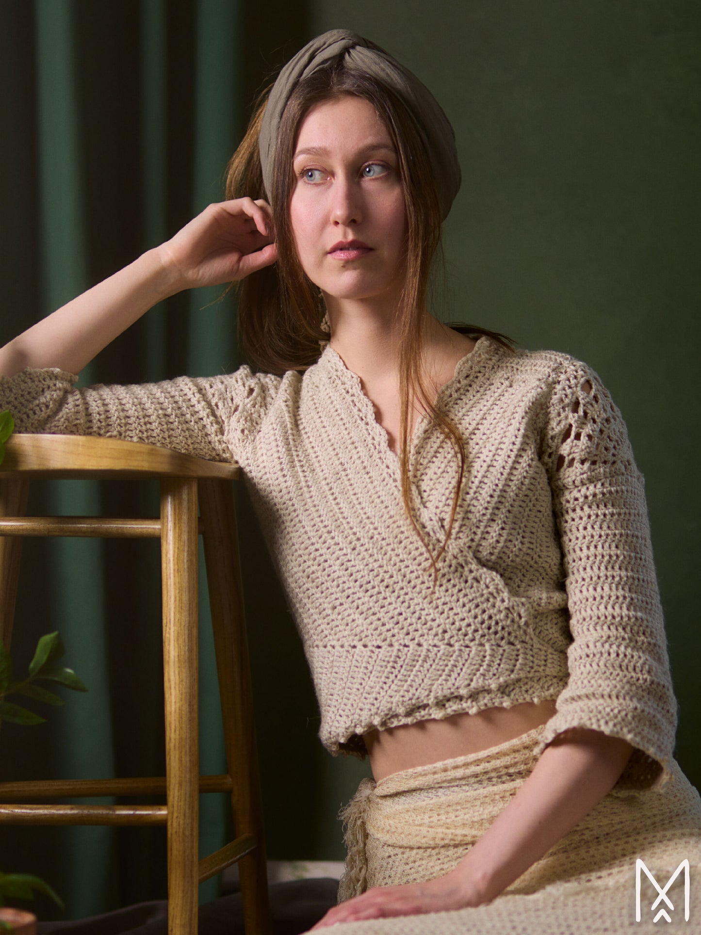 WILLOW | PDF crochet pattern | Wrap top with lace details