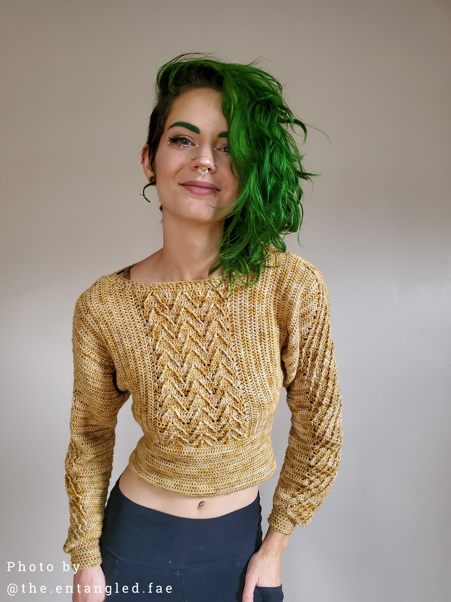 NOSTALGIA | PDF crochet pattern | Wide sleeve sweater